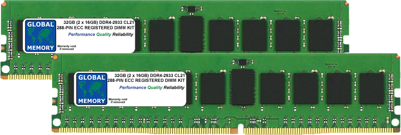 32GB (2 x 16GB) DDR4 2933MHz PC4-23400 288-PIN ECC REGISTERED DIMM (RDIMM) MEMORY RAM KIT FOR HEWLETT-PACKARD SERVERS/WORKSTATIONS (4 RANK KIT CHIPKILL) 32GB (2 x 16GB) DDR4 2933MHz PC4-23400 288-PIN ECC REGISTERED DIMM (RDIMM) MEMORY RAM KIT FOR HEWLETT-PACKARD SERVERS/WORKSTATIONS (4 RANK KIT CHIPKILL)